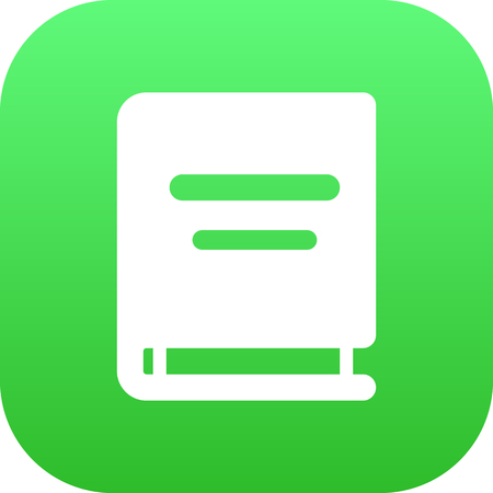 Isolated Encyclopedia Icon Symbol On Clean Background. Vector Textbook Element In Trendy Style.のイラスト素材