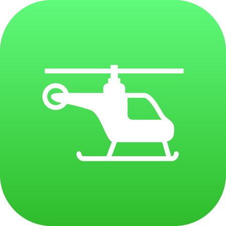Isolated Helicopter Icon Symbol On Clean Background. Vector Copter  Element In Trendy Style.のイラスト素材
