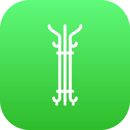 Isolated Hanger Icon Symbol On Clean Background. Vector Coat Stand Element In Trendy Style.のイラスト素材