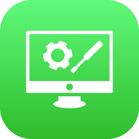 Vector Repair Service Element In Trendy Style.  Isolated Development Icon Symbol On Clean Background.のイラスト素材