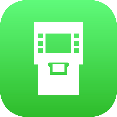 Isolated Atm Icon Symbol On Clean Background. Vector Terminal Element In Trendy Style.のイラスト素材