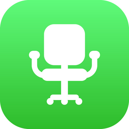 Isolated Chair Icon Symbol On Clean Background. Vector Airchair  Element In Trendy Style.のイラスト素材