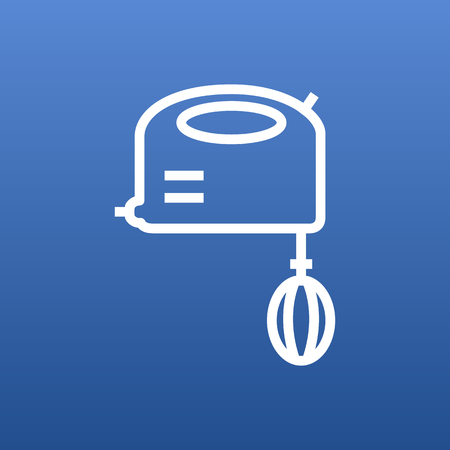 Isolated Blender Outline Symbol On Clean Background. Vector Mixer Element In Trendy Style.のイラスト素材