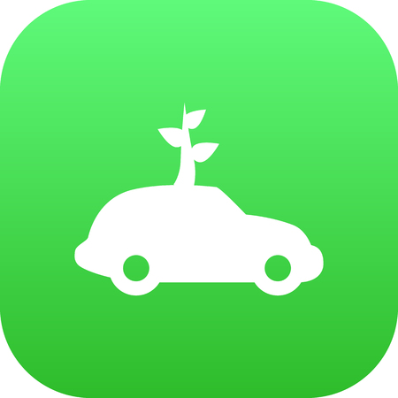 Isolated Ecol Icon Symbol On Clean Background. Vector Car Element In Trendy Style.のイラスト素材