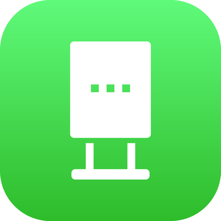 Isolated Stand Icon Symbol On Clean Background. Vector Billboard Element In Trendy Style.のイラスト素材