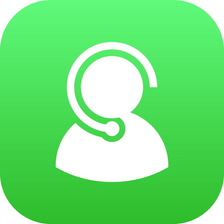 Isolated Call Center Icon Symbol On Cleanのイラスト素材