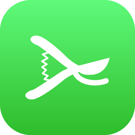 Vector Pruner Element In Trendy Style.  Isolated Scissors Icon Symbol On Clean Background.のイラスト素材