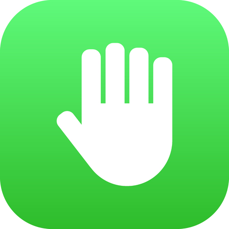 Hand  Element In Trendy Style.のイラスト素材