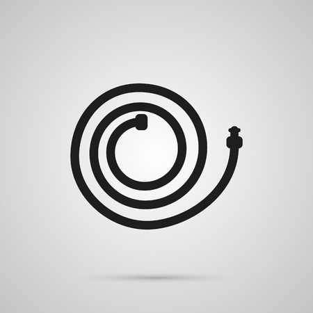 Isolated Hosepipe Icon Symbol On Clean Background. Vector Garden Hose Element In Trendy Style.のイラスト素材