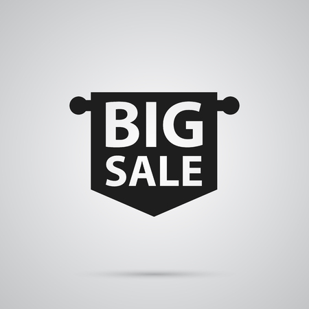Isolated Big Sale Icon Symbol On Clean Background. Vector Advertising Element In Trendy Style.のイラスト素材