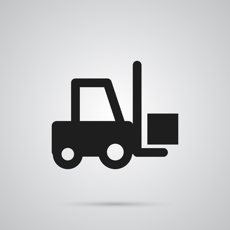 Isolated Forklift Icon Symbol On Clean Background. Vector Transportation Element In Trendy Style.のイラスト素材