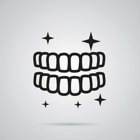 Isolated Teeth Icon Symbolのイラスト素材