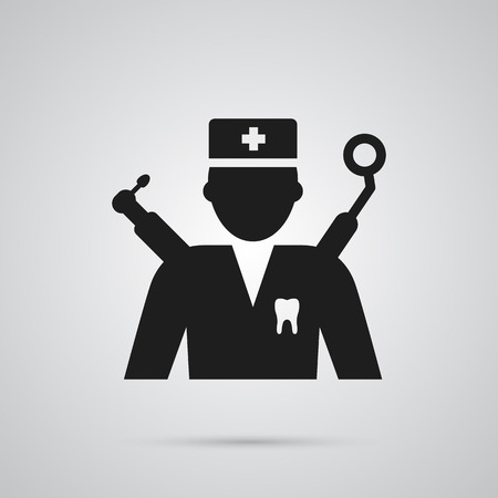 Isolated Dentist Icon Symbolのイラスト素材