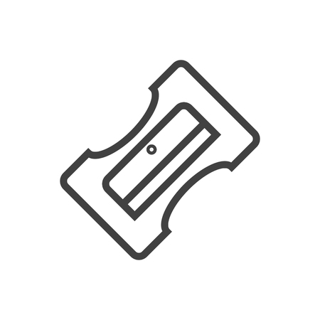 Isolated Supplies Outline Symbol On Clean Background. Vector Sharpener Element In Trendy Style.のイラスト素材