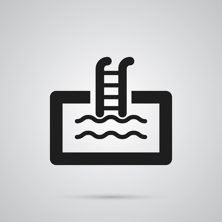 Isolated Pool Icon Symbol On Clean Background. Vector Basin Element In Trendy Style.のイラスト素材