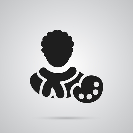 Isolated Artist Icon Symbol On Clean Background. Vector Actor  Element In Trendy Style.のイラスト素材