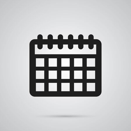 Isolated Calendar Icon Symbol On Clean Background. Vector Date Element In Trendy Style.のイラスト素材