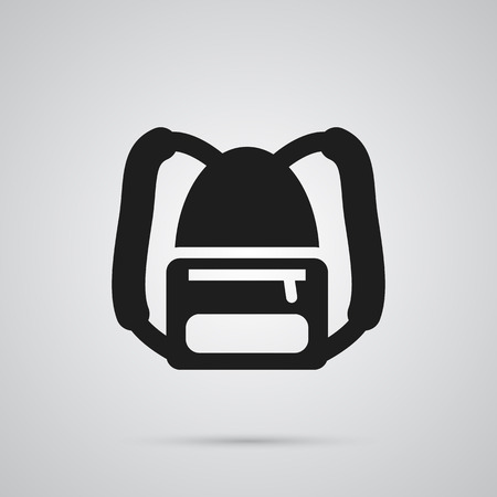 Isolated Backpack Icon Symbol On Clean Background. Vector Rucksack Element In Trendy Style.のイラスト素材