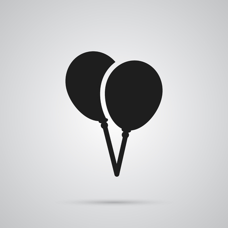 Isolated Balloon Icon Symbol On Clean Background. Vector Decoration Element In Trendy Style.のイラスト素材