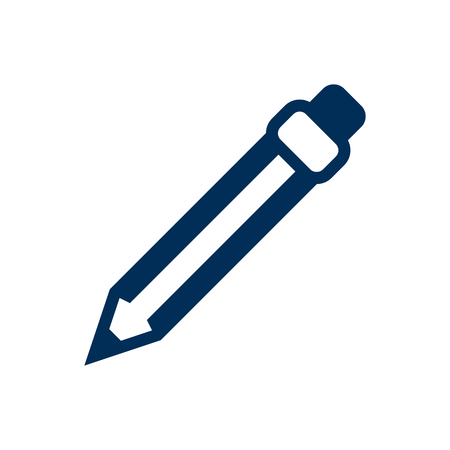 Isolated Pencil Icon Symbol On Clean Background. Vector Drawing  Element In Trendy Style.のイラスト素材