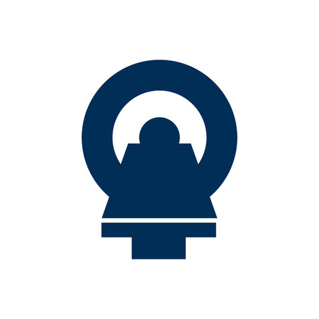Isolated Mri Scanner Icon Symbol On Clean Background. Vector Tomography Element In Trendy Style.のイラスト素材