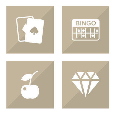 Casino icons set.のイラスト素材