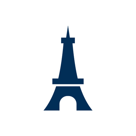 Isolated Eiffel Tower Icon Symbol On Clean Backgroundのイラスト素材