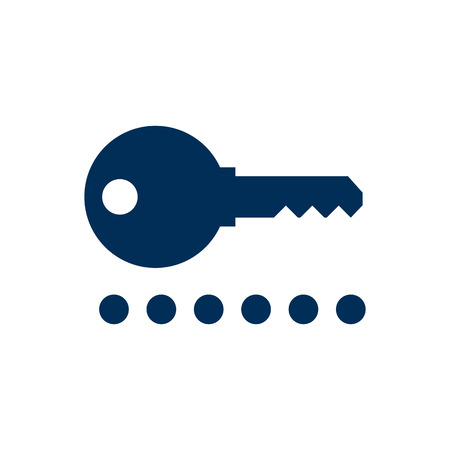 Isolated Keyword Icon Symbol On Clean Background. Vector Password Element In Trendy Style.のイラスト素材