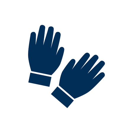 Isolated Gloves Icon Symbol On Clean Background. Vector Mitten Element In Trendy Style.のイラスト素材
