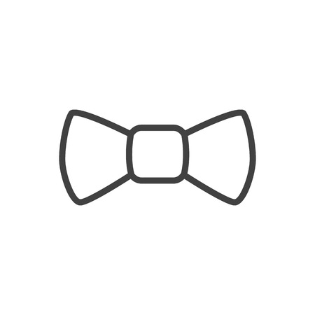 Isolated wear icon line symbol on clean background. Vector bow tie element in trendy style.のイラスト素材