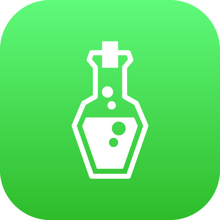 Isolated mana potion icon symbol on clean background. Vector flask element in trendy style.のイラスト素材