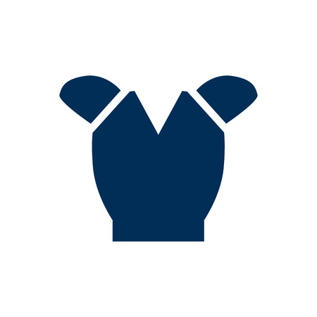 Isolated body armor icon symbol on clean background.  bulletproof element in trendy style.の写真素材