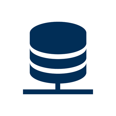 Isolated big data icon symbol on clean background. Vector backup element in trendy style.のイラスト素材