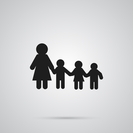 Isolated kindergarten icon symbol on clean background. Vector nanny element in trendy style.のイラスト素材