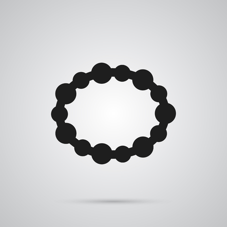 Isolated bracelet icon symbol on clean background.  wristband element in trendy style.の写真素材