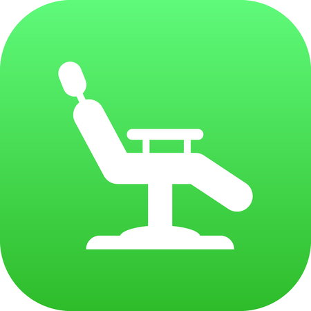 Isolated chair icon symbol on clean background. Vector armchair element in trendy style.のイラスト素材