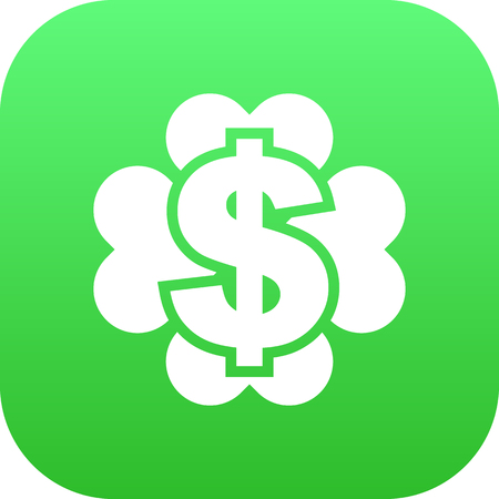 Isolated casino icon symbol on clean background. Vector dollar element in trendy style.のイラスト素材