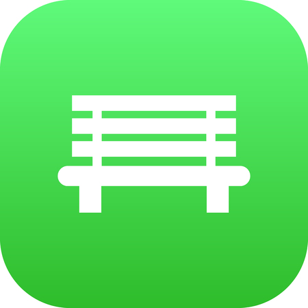 Isolated bench icon symbol on clean background.  plank element in trendy style.の写真素材