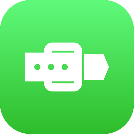 Isolated belt icon symbol on clean background.  strap element in trendy style.の写真素材