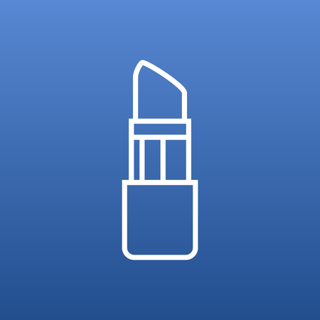 Isolated lipstick icon line symbol on clean background.  pomade element in trendy style.の写真素材