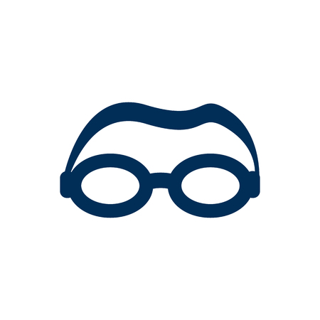 Isolated goggle icon symbol on clean background. Vector mask element in trendy style.のイラスト素材