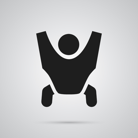 Isolated baby sling icon symbol on clean background.  children carrier element in trendy style.の写真素材