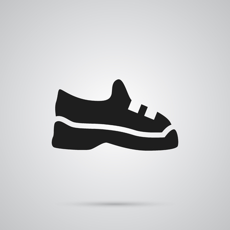 Isolated trainers icon symbol on clean background.  sneakers element in trendy style.の写真素材
