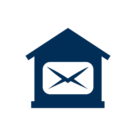 Isolated post office icon symbol on clean background.  letter element in trendy style.の写真素材