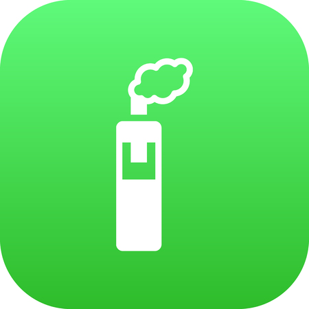 Isolated vape icon symbol on clean background. Vector electron cigarette element in trendy style.のイラスト素材