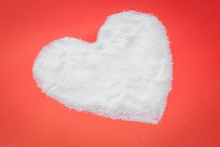 Heart from sugar, Valentine heartの写真素材