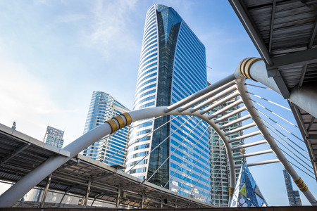 modern building in city background