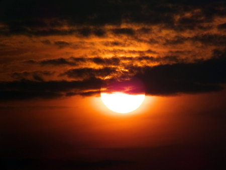 Sun in the morningの写真素材