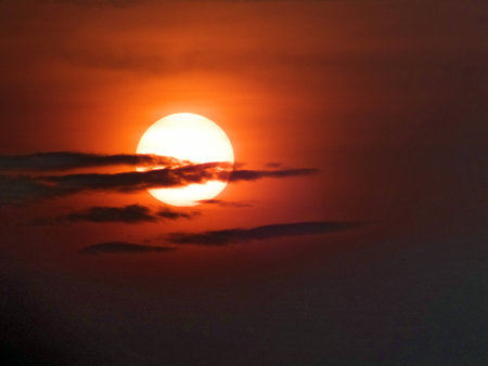 Sun in the morningの写真素材