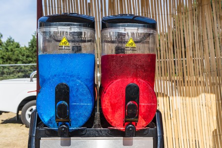 Compact Twin Slush Machine can provide your customers with two delicious flavoursの写真素材